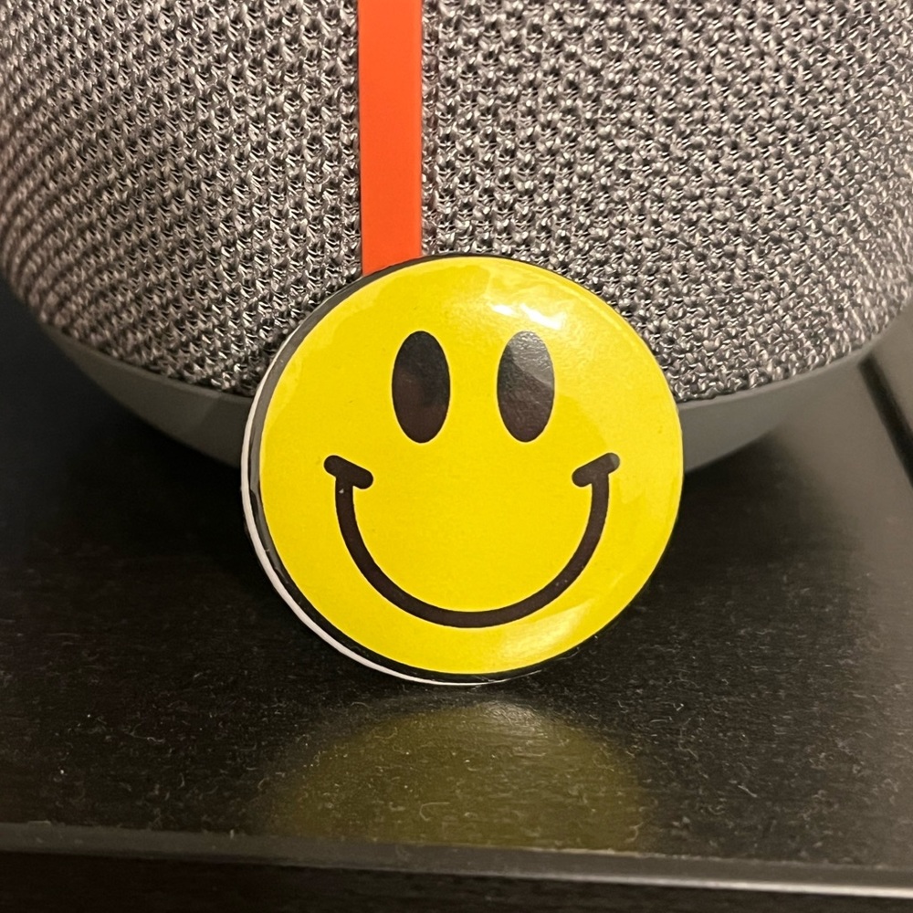 Yellow Smiley Face Pin